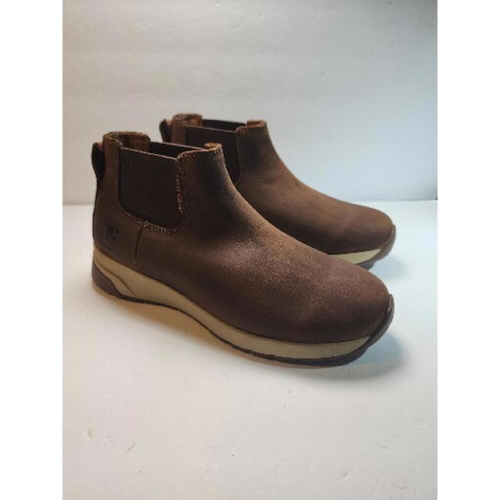 Carhartt Men's Force Water Resistant Romeo Brown Nano Toe Boots FA4015-M, 8.5